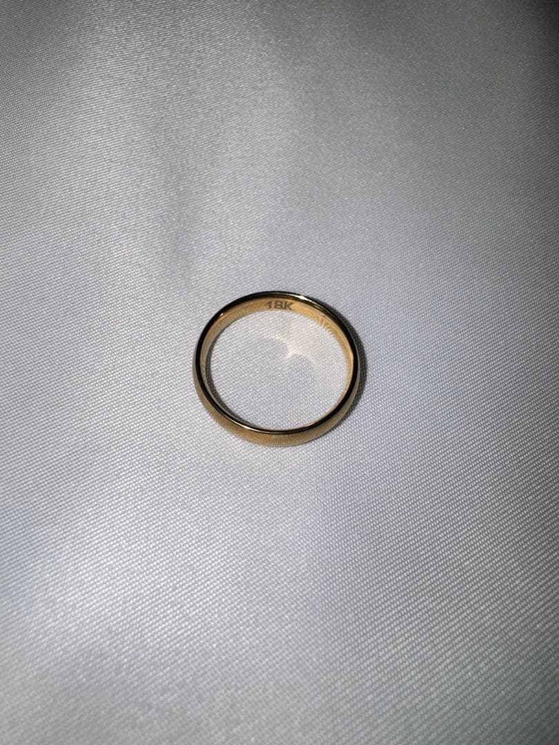 指輪 8号 18K K18 750 金 純金