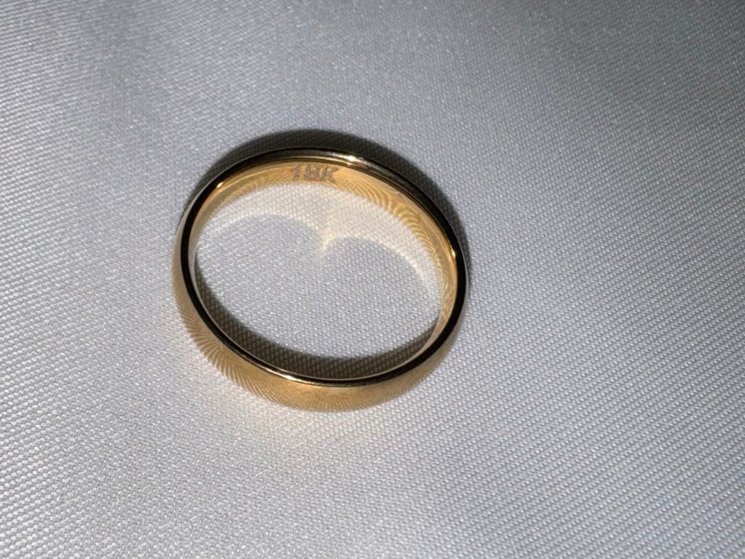 指輪 8号 18K K18 750 金 純金