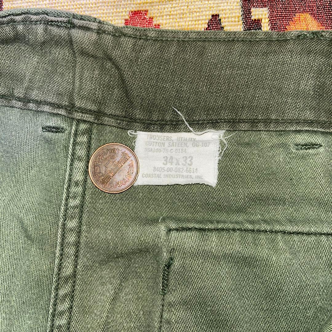 70s us army ベイカーパンツ34×33 og-107