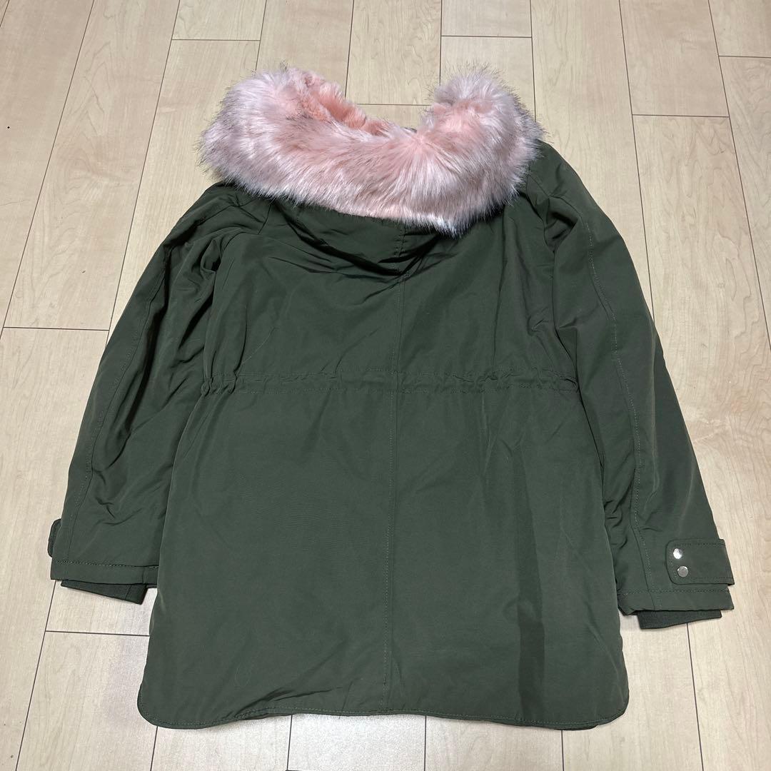 ❁M❁ さま専用pimkie ピンキー ピンクファー付 ミリタリー モッズコート