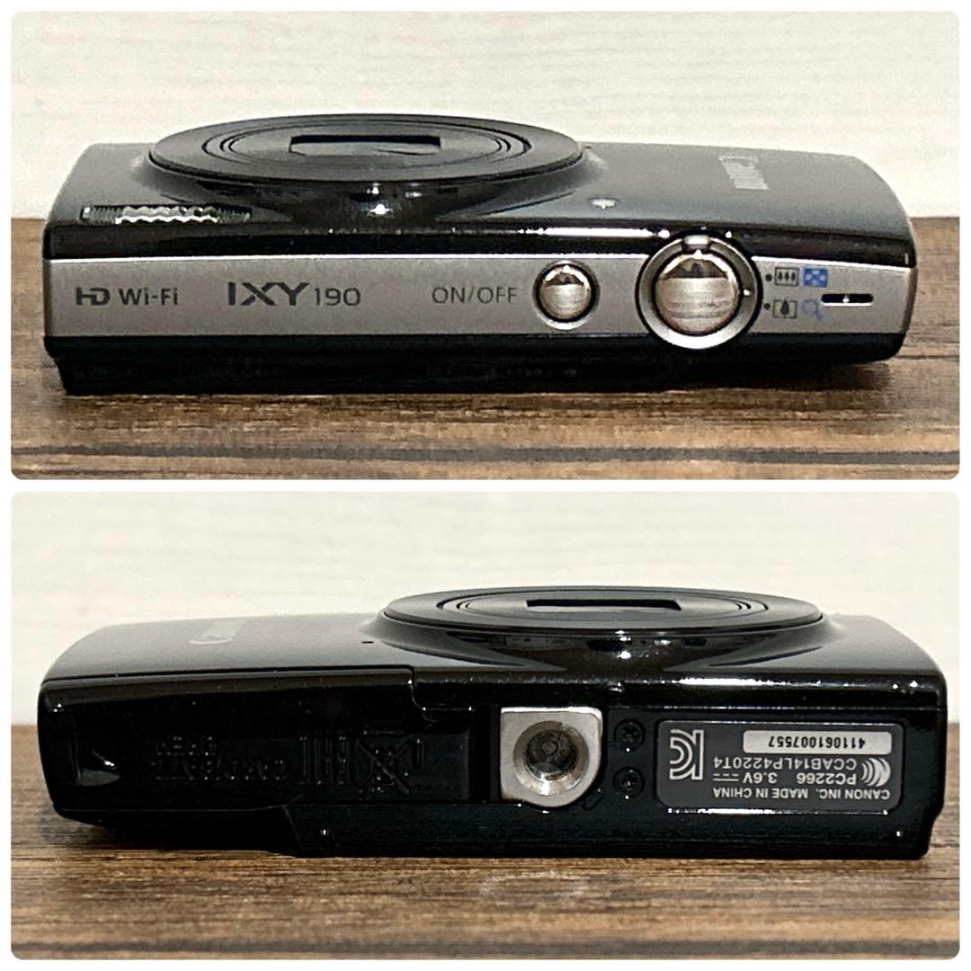 Canon IXY 190 キャノン デジカメ ブラック 黒PC2266