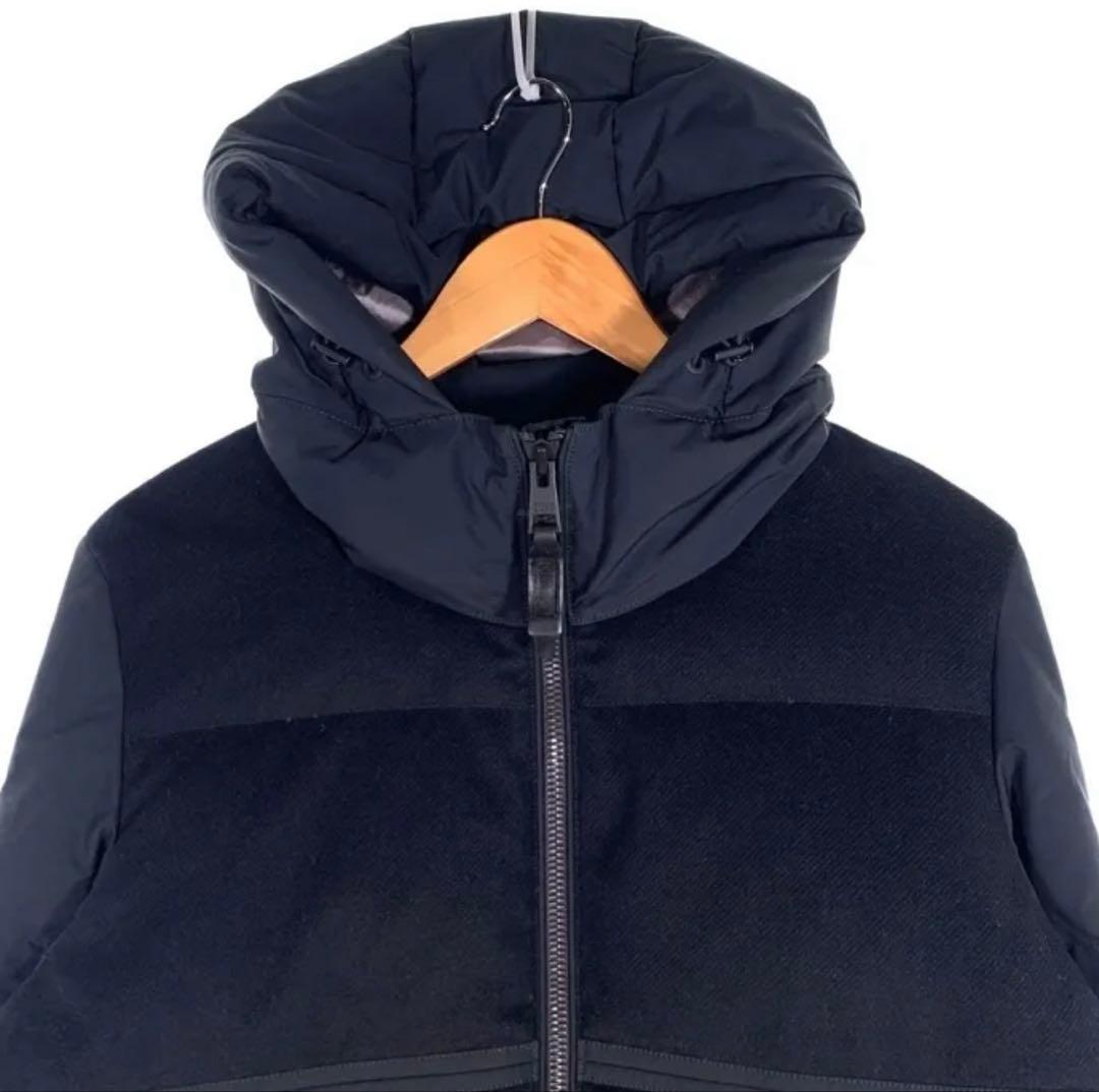 DUNO デュノ PALM ダウンジャケット ブラック ウール レーヨ