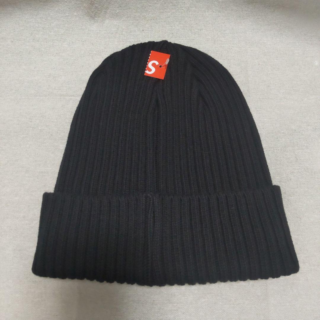 【ひさし】【Supreme】 黒 ニット帽