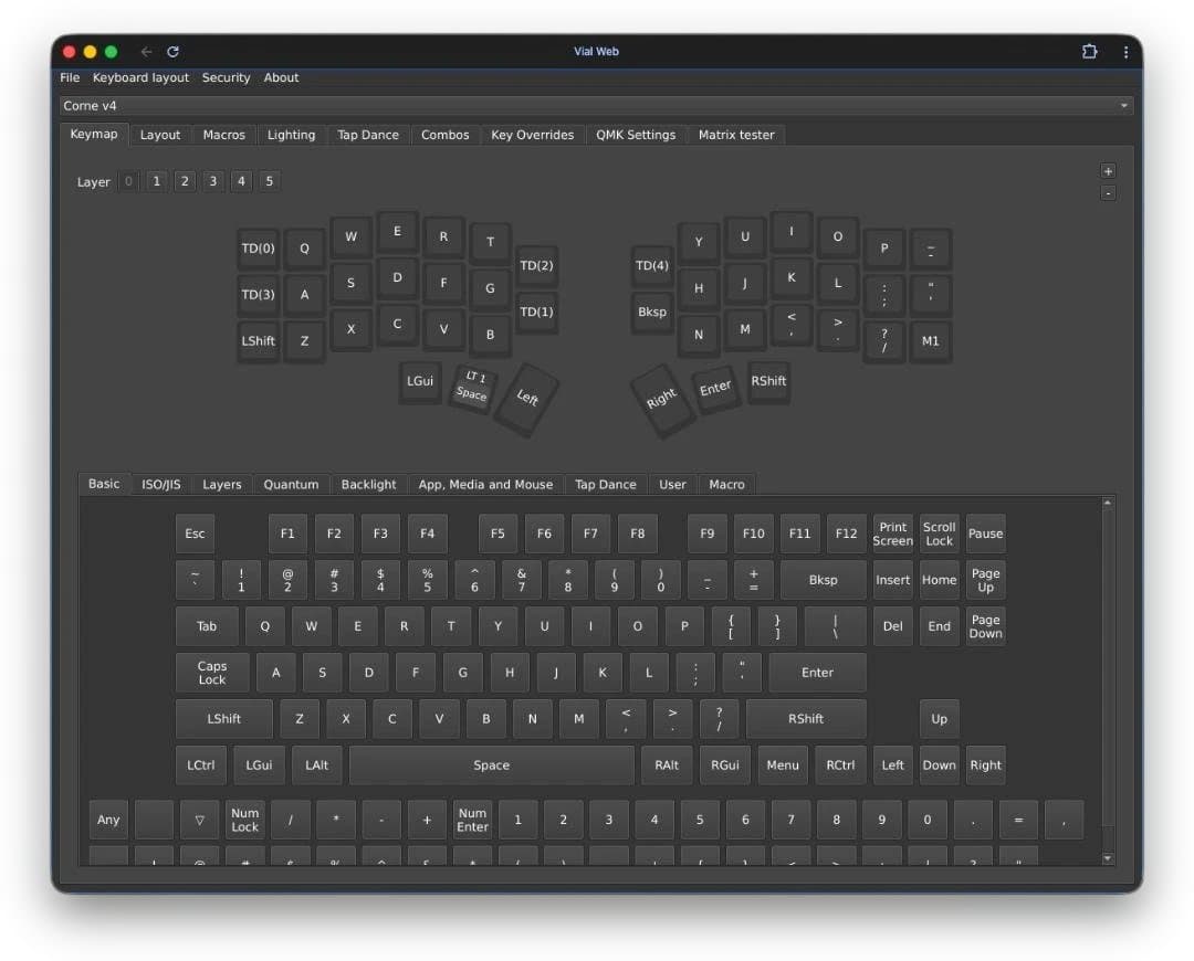 キーボード corne v4