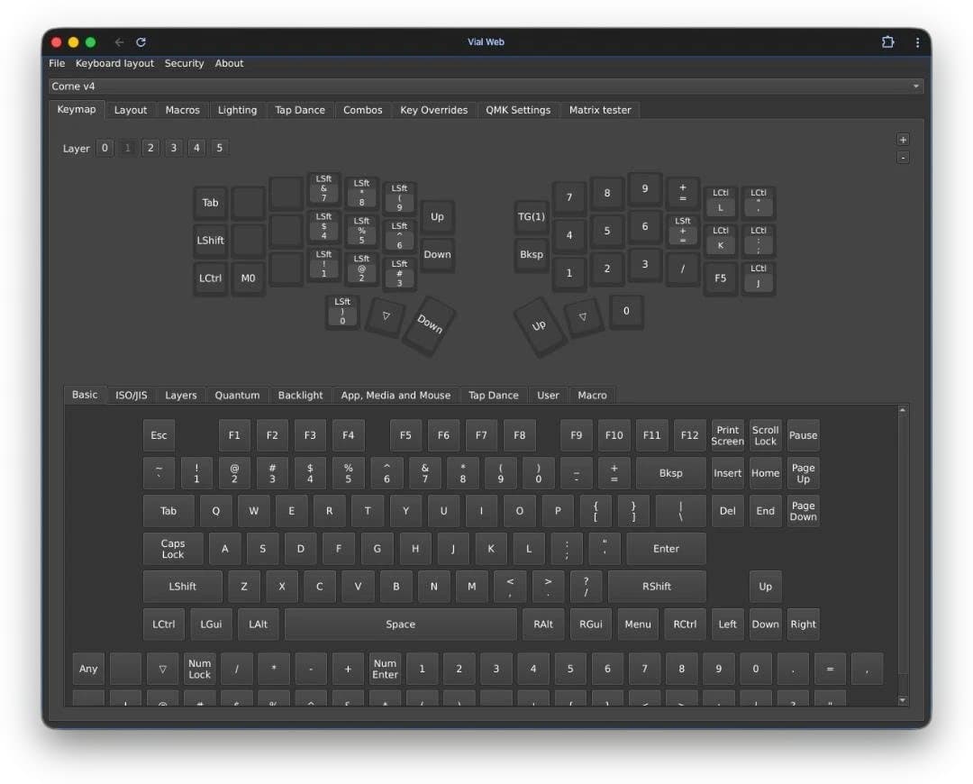 キーボード corne v4