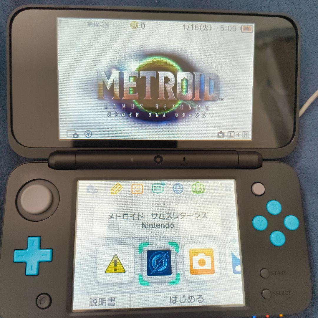new 2ds ll　本体とソフト　メトロイドサムスリターンズ付き