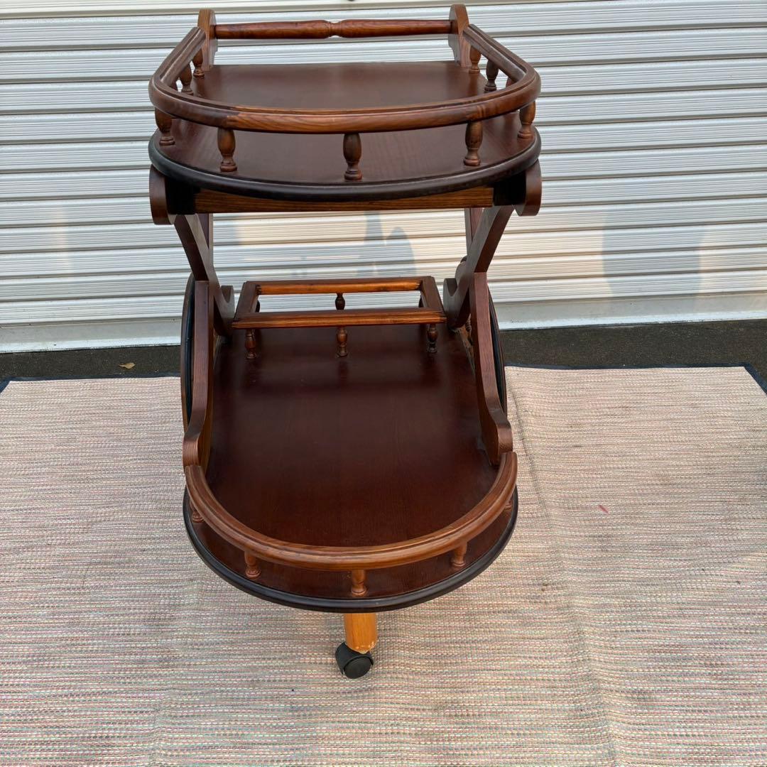 【送料込】アンティーク家具　キッチンワゴン　トロリーワゴン　ヴィンテージ