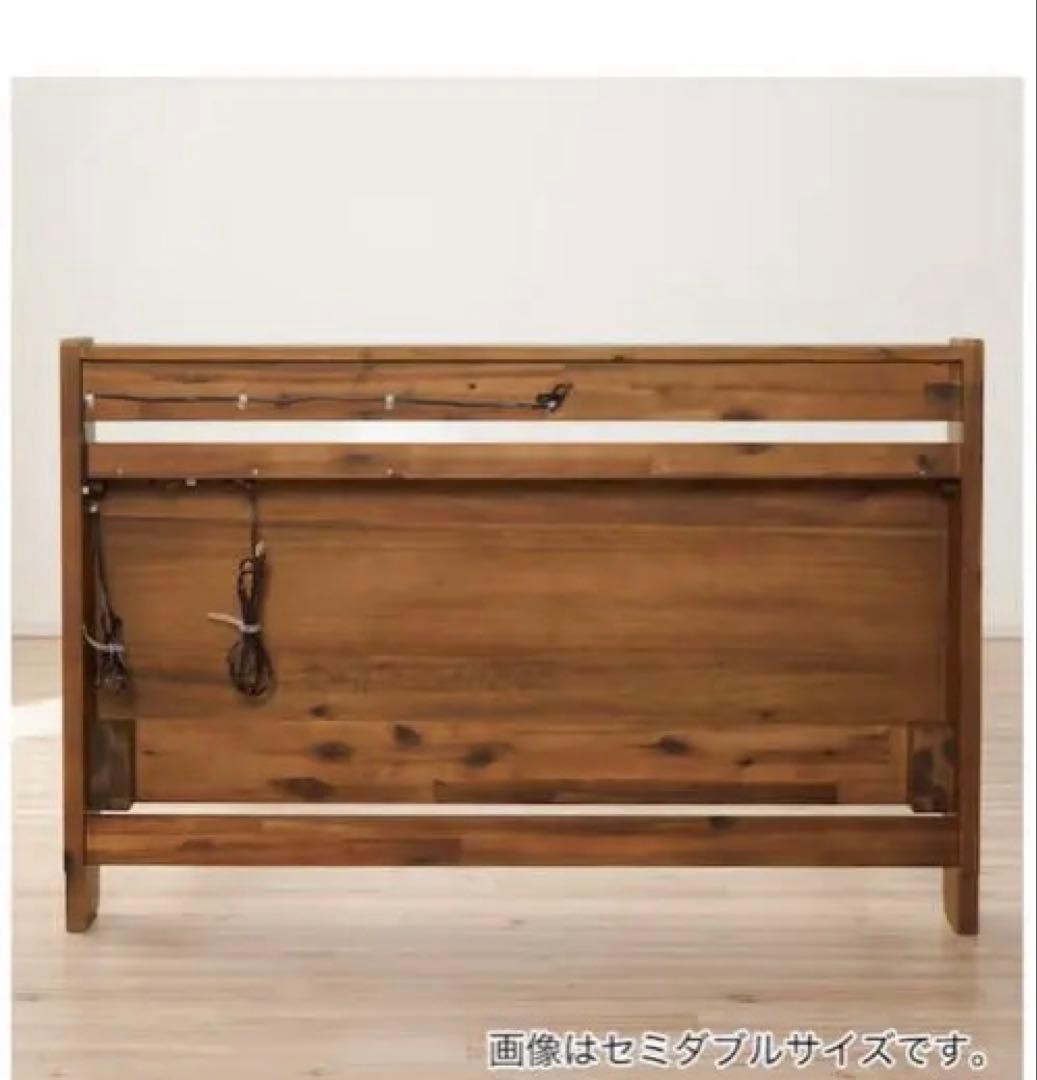 木製ダブルベッドフレーム、マットレス　その他付属品