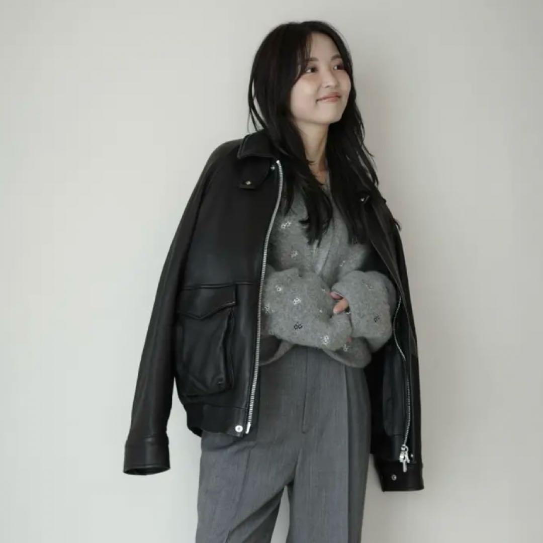 ジャケット・アウター FLOWER EMBROIDERY KNIT JACKET / CREDONA