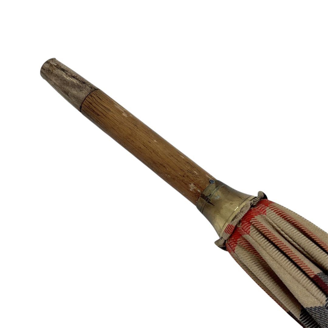 BURBERRY 長傘　雨傘　ノバチェック　シャドーホース　ヴィンテージ