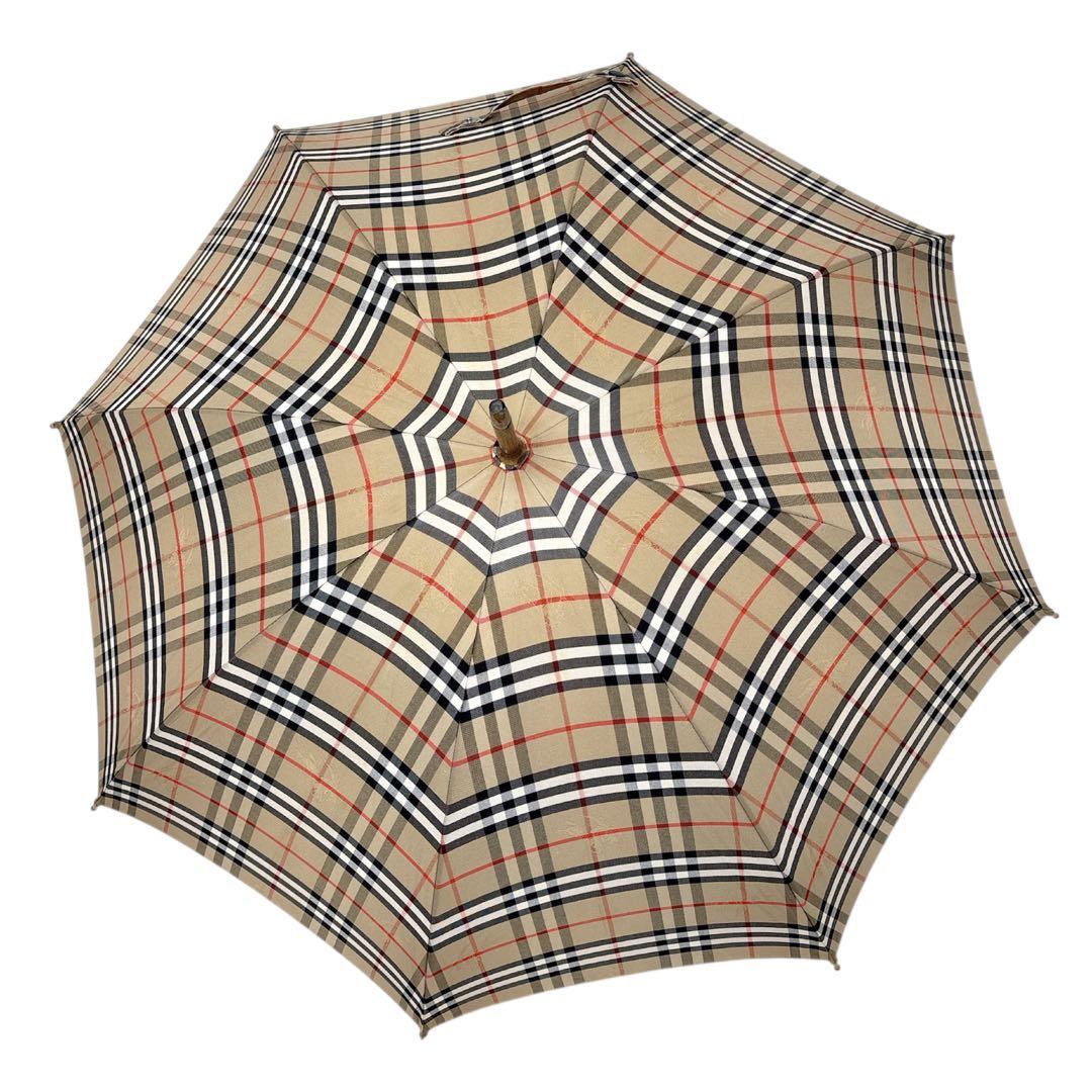 BURBERRY 長傘　雨傘　ノバチェック　シャドーホース　ヴィンテージ