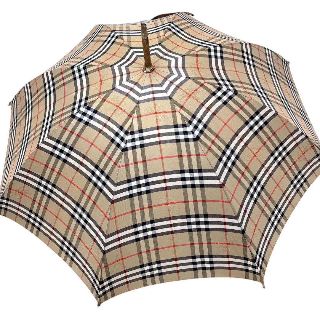 BURBERRY 長傘　雨傘　ノバチェック　シャドーホース　ヴィンテージ