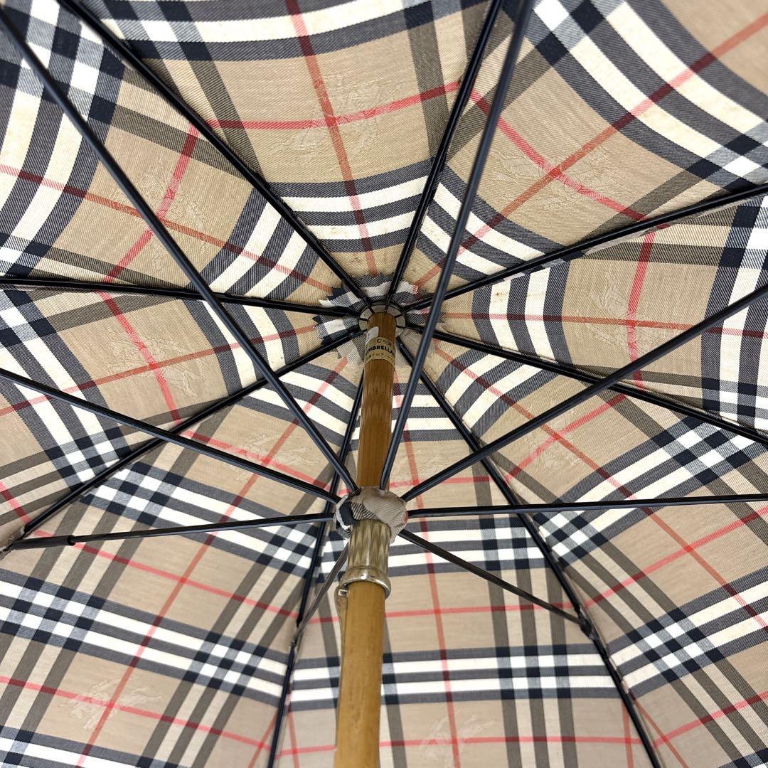 BURBERRY 長傘　雨傘　ノバチェック　シャドーホース　ヴィンテージ