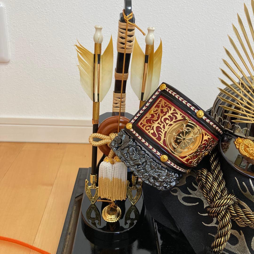 【状態良好】五月人形　兜　ガラスケース付　織田信長　こどもの日