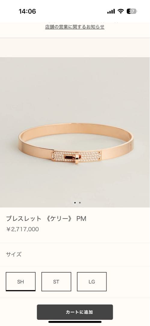 エルメス　ブレスレット 《ケリー》 PM