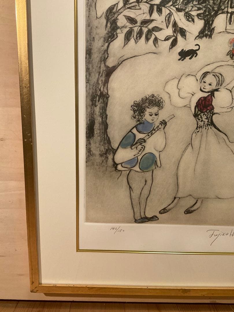 ひつじさま専用　フジ子・ヘミング「パラダイス(楽園にて)」銅版画　直筆サイン有り