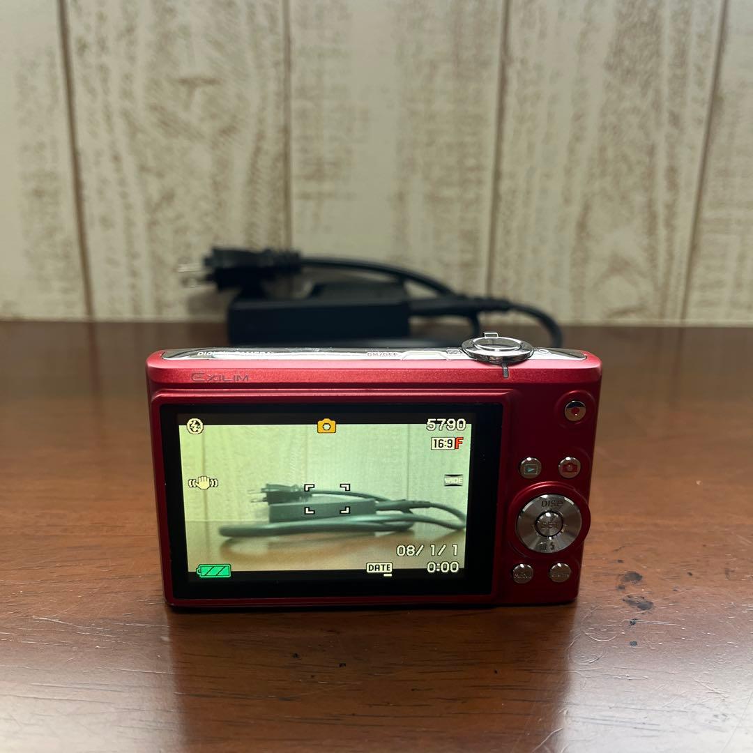 カシオ EXILIM コンパクトデジタルカメラ 赤