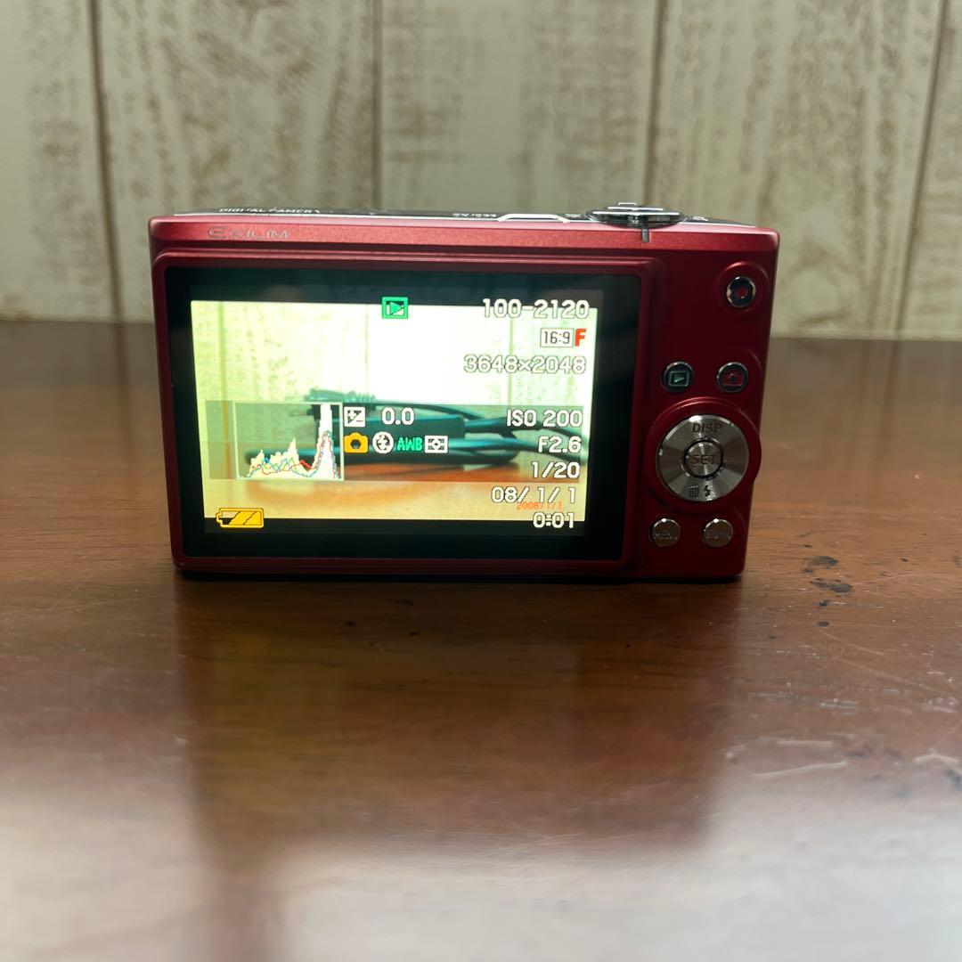 カシオ EXILIM コンパクトデジタルカメラ 赤