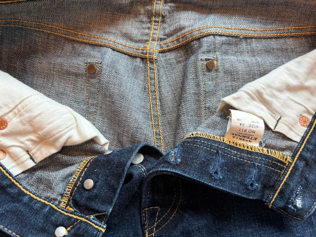 ETERNAL エターナル No.811 赤耳セルビッチ デニム W34