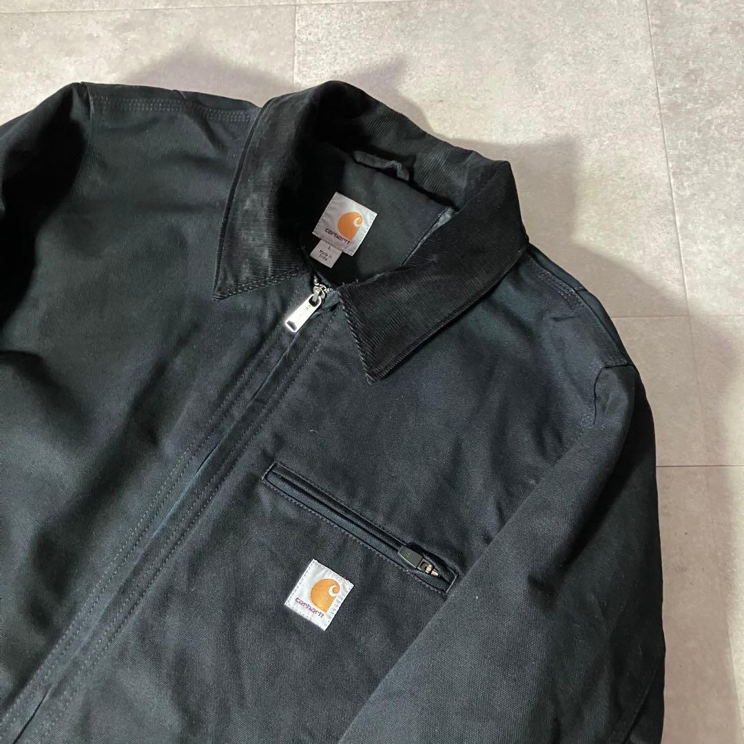 Carhartt 103828 デトロイトジャケット/L/メキシコ製/ブラック