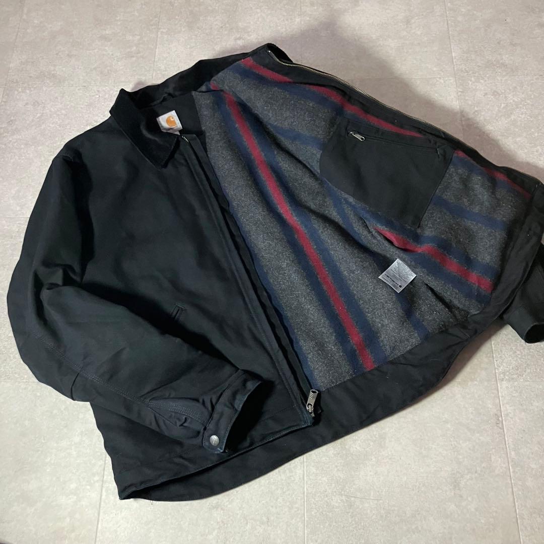 Carhartt 103828 デトロイトジャケット/L/メキシコ製/ブラック