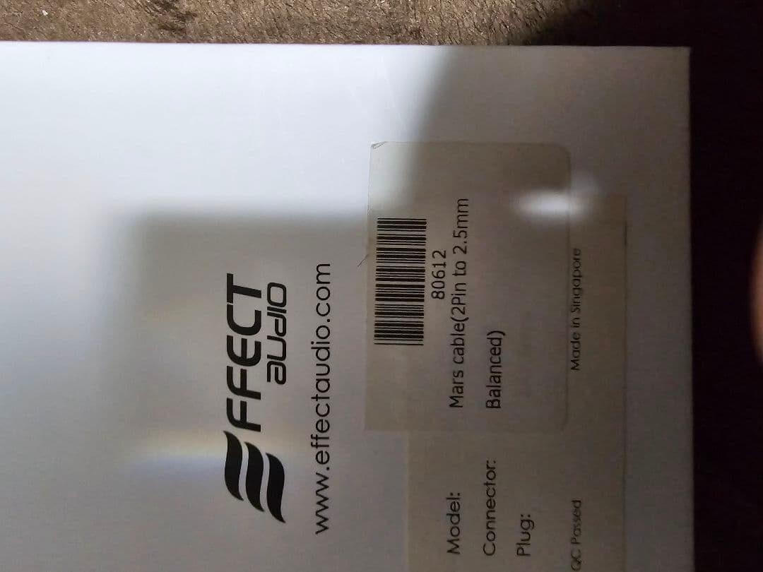 イヤホン mars cable(2pin 2.5mm)