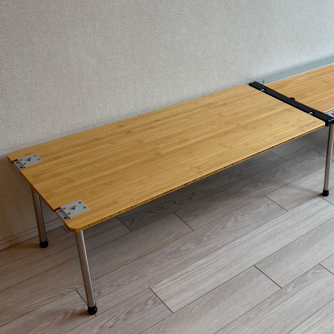 マルチファンクションテーブル ロング竹　＋　IGT 400脚セット