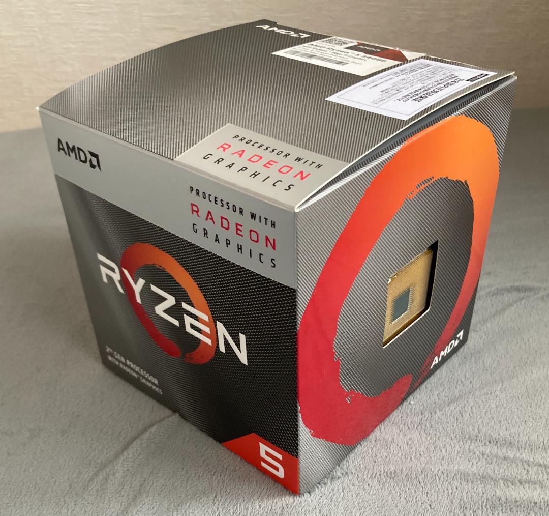 W*D様 【使用１回のみ】 AMD　CPU　Ryzen 5 3400G