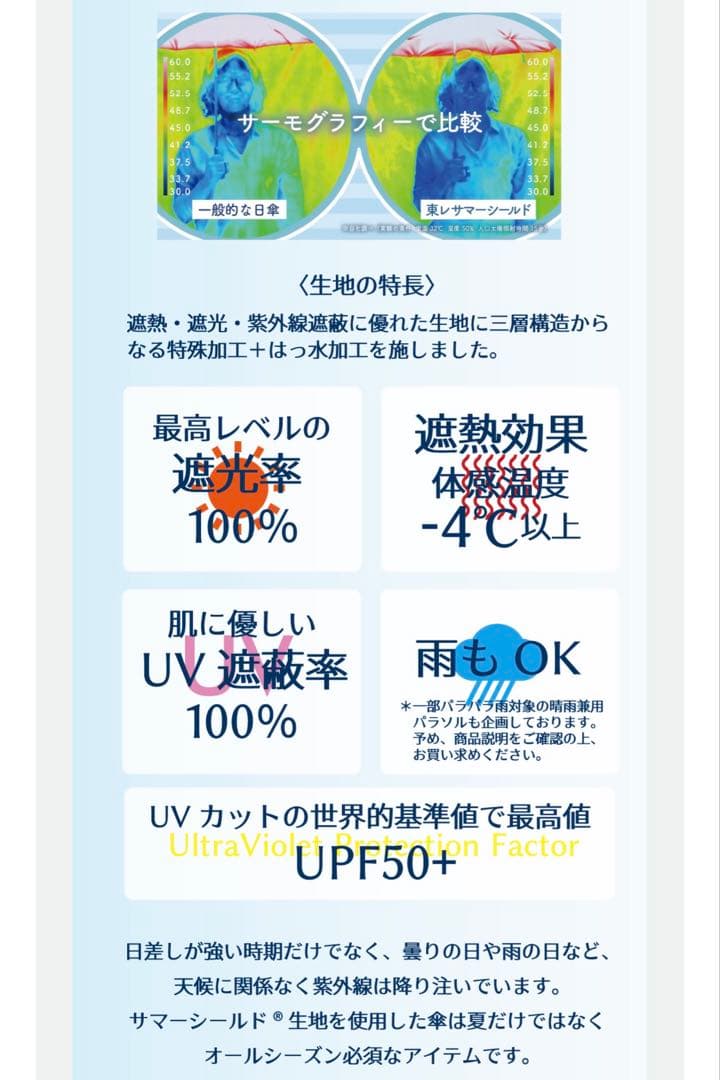サマーシールド　折りたたみ日傘　晴雨兼用　軽量　Aurora 水色　東レ