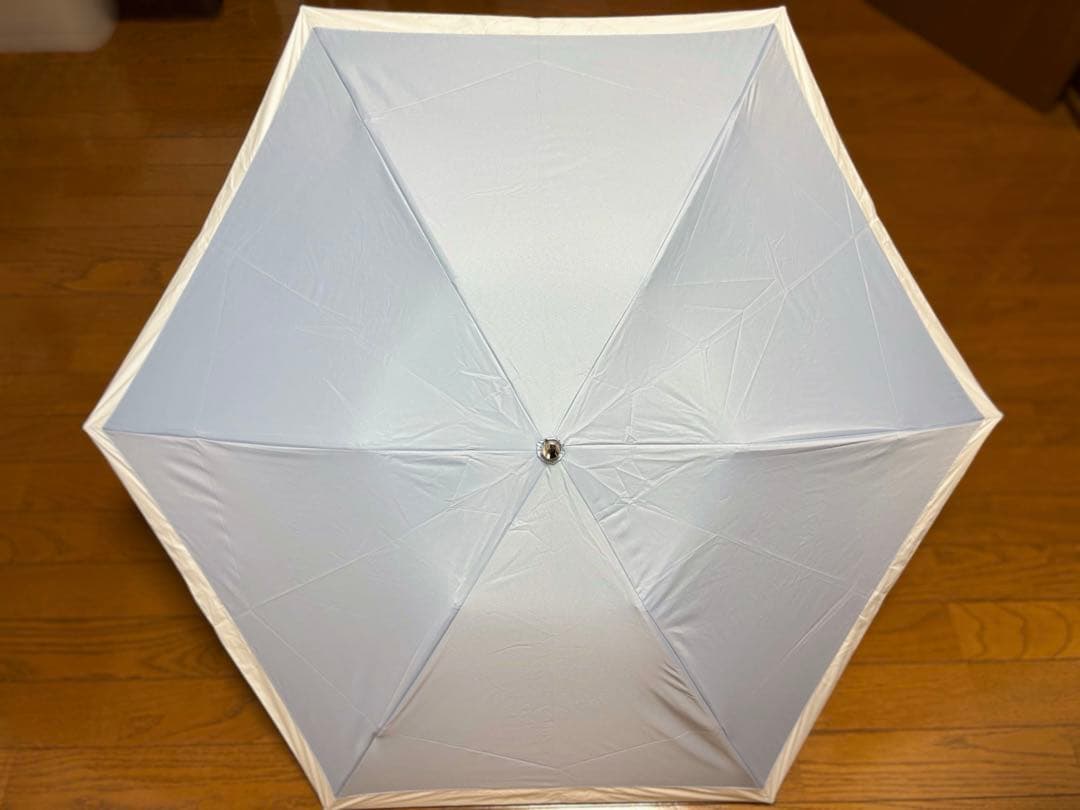 サマーシールド　折りたたみ日傘　晴雨兼用　軽量　Aurora 水色　東レ