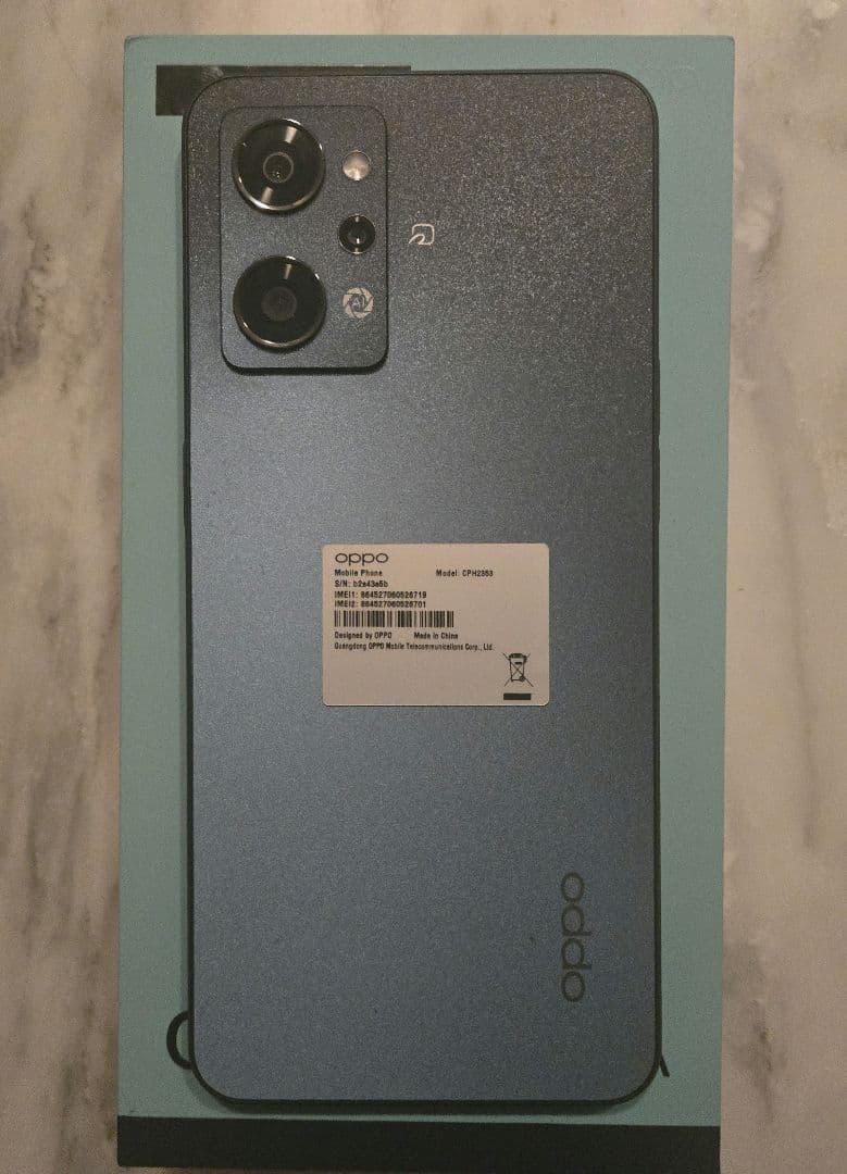 【美品】OPPO Reno7A CPH2353 スターリーブラック