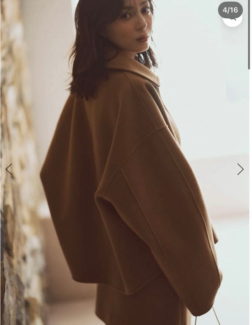 新品タグ付❤️ anuans アニュアンス リバーウールミニスカート　CAMEL