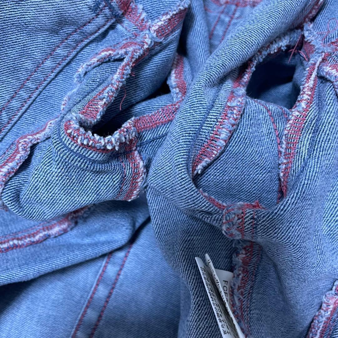 BURBERRY BLUELABEL ノバチェック デニムジャケット 刺繍 40