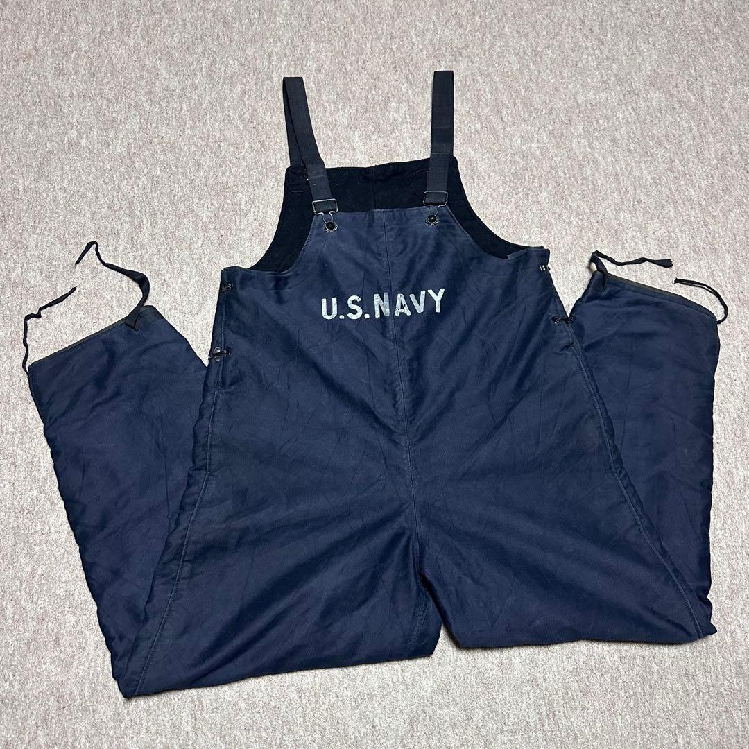 USNAVY デッキパンツ フック 紺 美品 オリジナル 大戦 WW2 40s