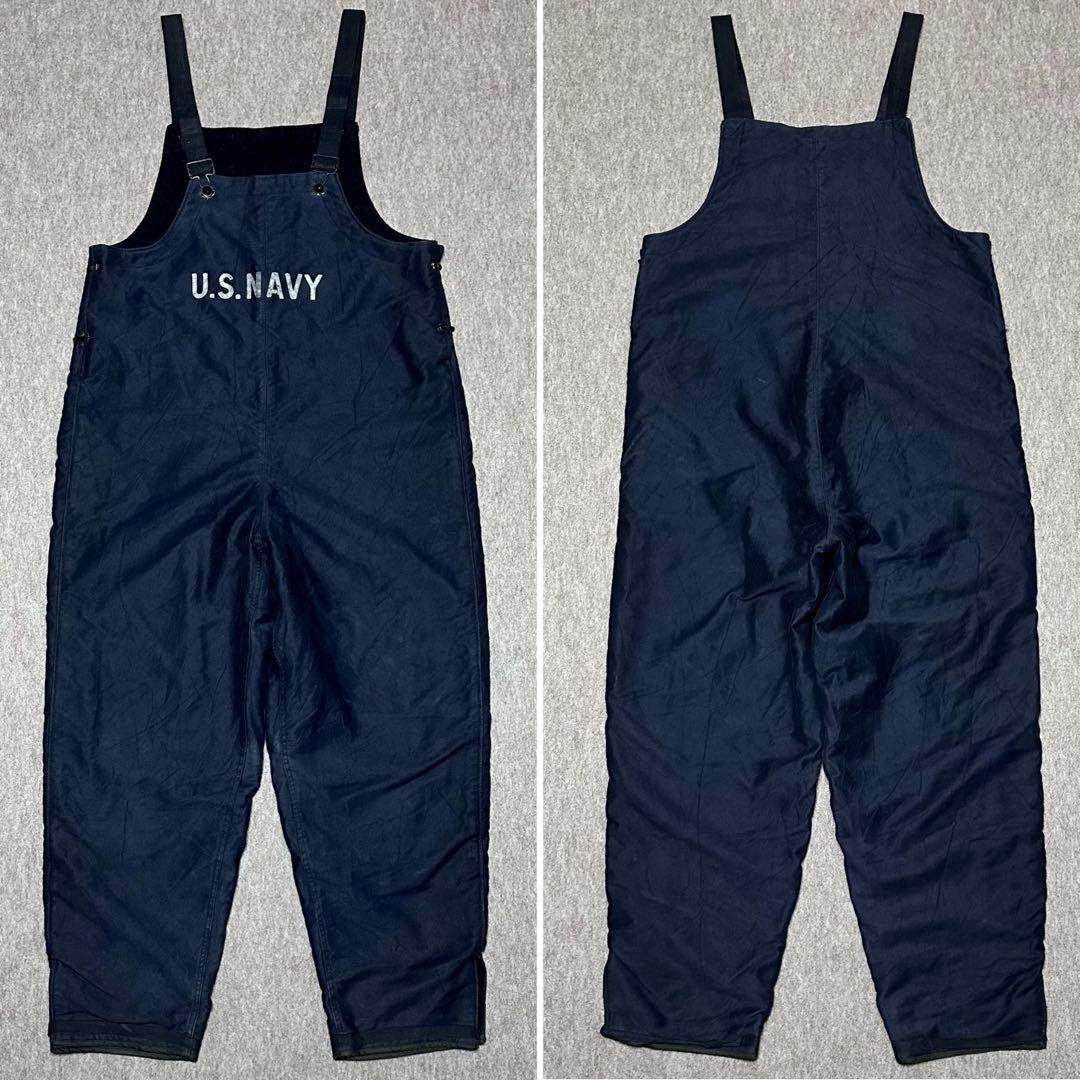 USNAVY デッキパンツ フック 紺 美品 オリジナル 大戦 WW2 40s