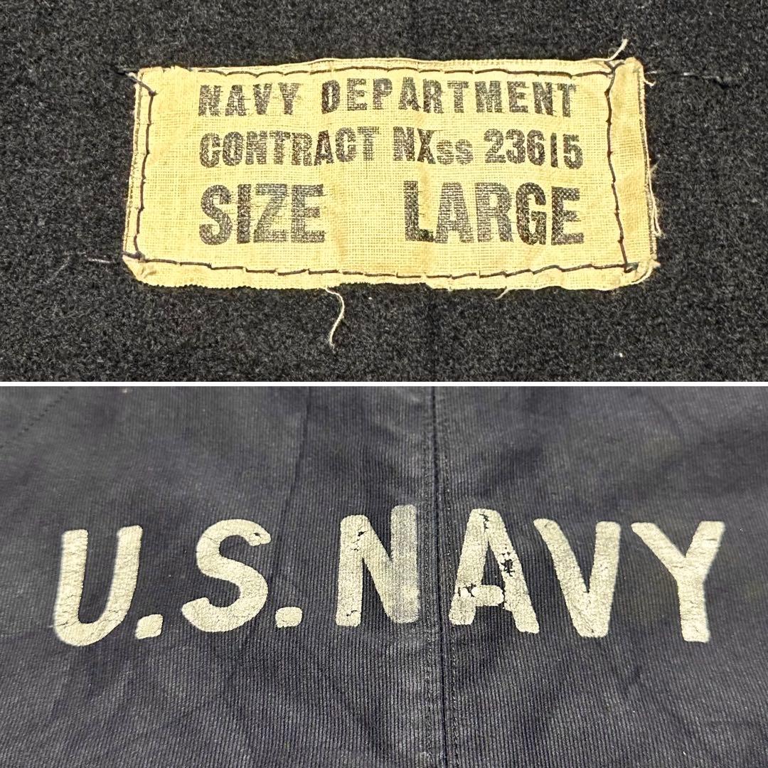 USNAVY デッキパンツ フック 紺 美品 オリジナル 大戦 WW2 40s