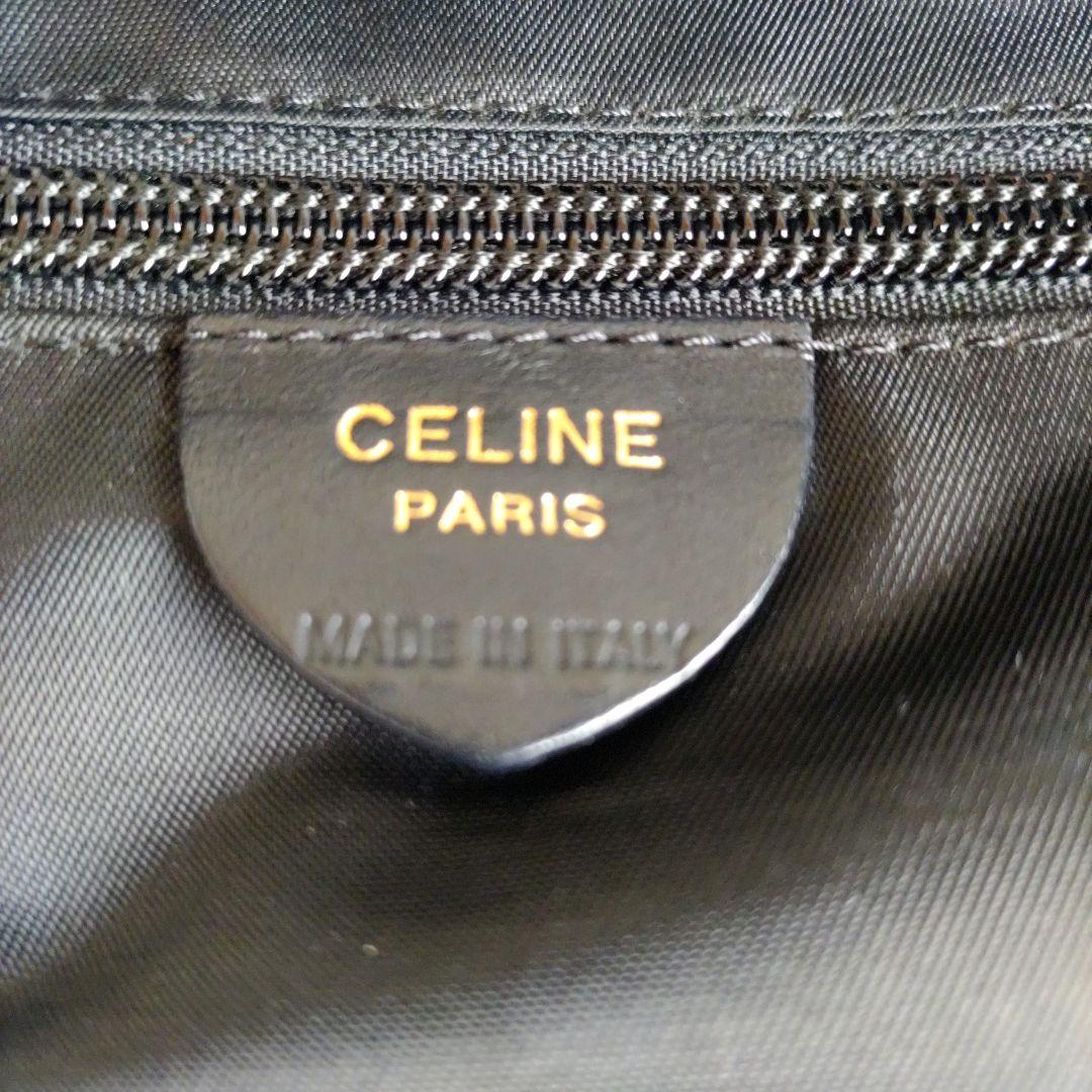 セリーヌ　CELINE　ナイロン　レザー　ハンドバッグ　入学　卒業　美品
