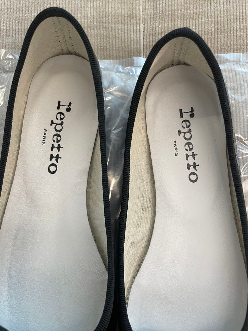 Repetto バレエシューズ エナメル 371/2 黒