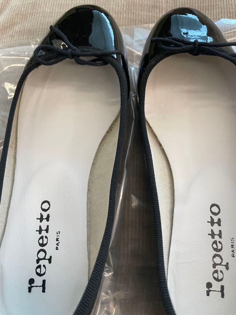 Repetto バレエシューズ エナメル 371/2 黒