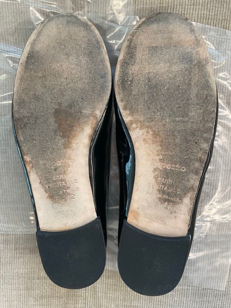 Repetto バレエシューズ エナメル 371/2 黒