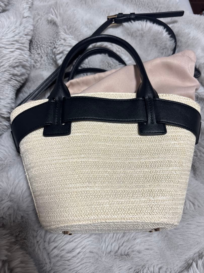 herlipto かごバッグ Palma Mini Tote Bag ブラック