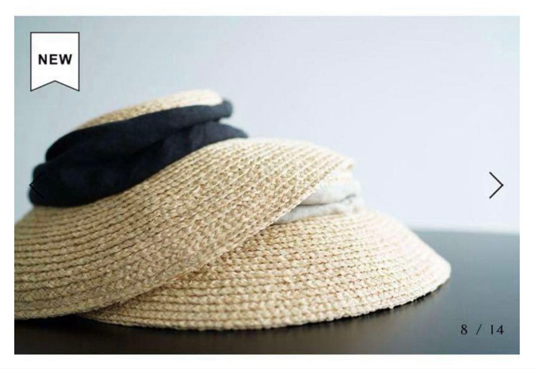 THE ９SHOP 鈴木六夏　サマーハット　ラフィアハット