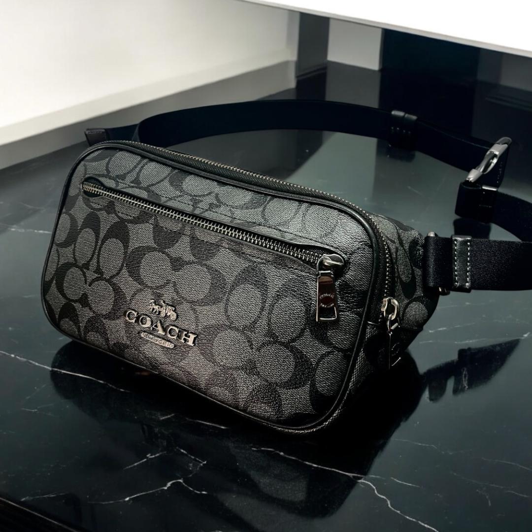 ✨正規品＆極美品‼️✨ コーチ エアリス シグネーチャー ボディバッグ グレー