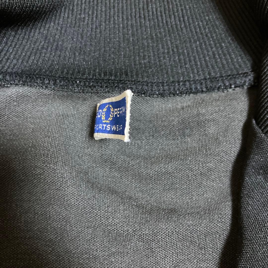 FRED PERRY トラックジャケット月桂樹サイドラインブラックM
