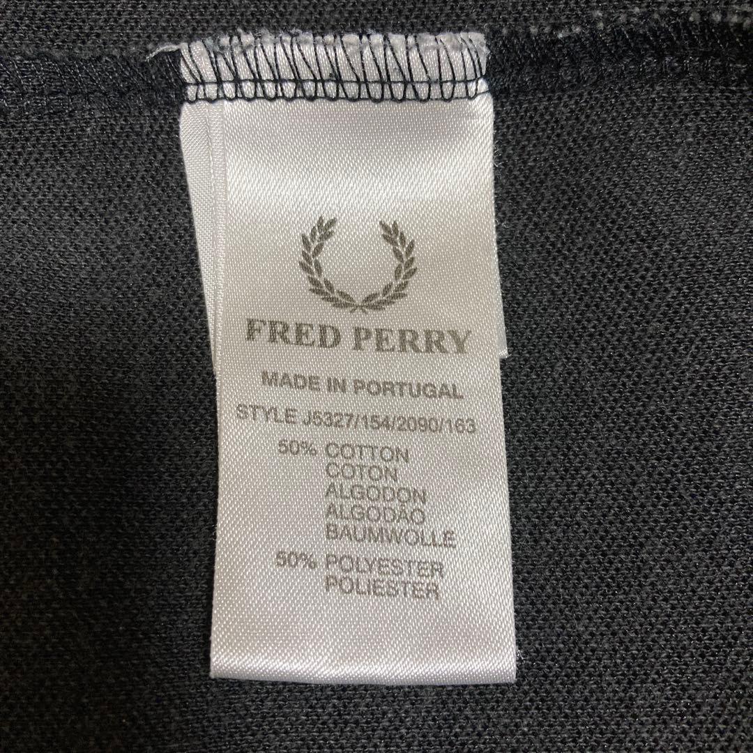 FRED PERRY トラックジャケット月桂樹サイドラインブラックM