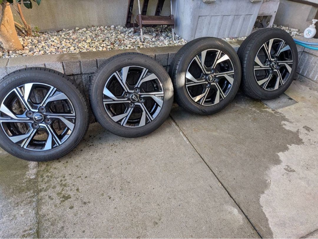 ダイハツ タントカスタム 純正14インチ アルミホイール タイヤ セット