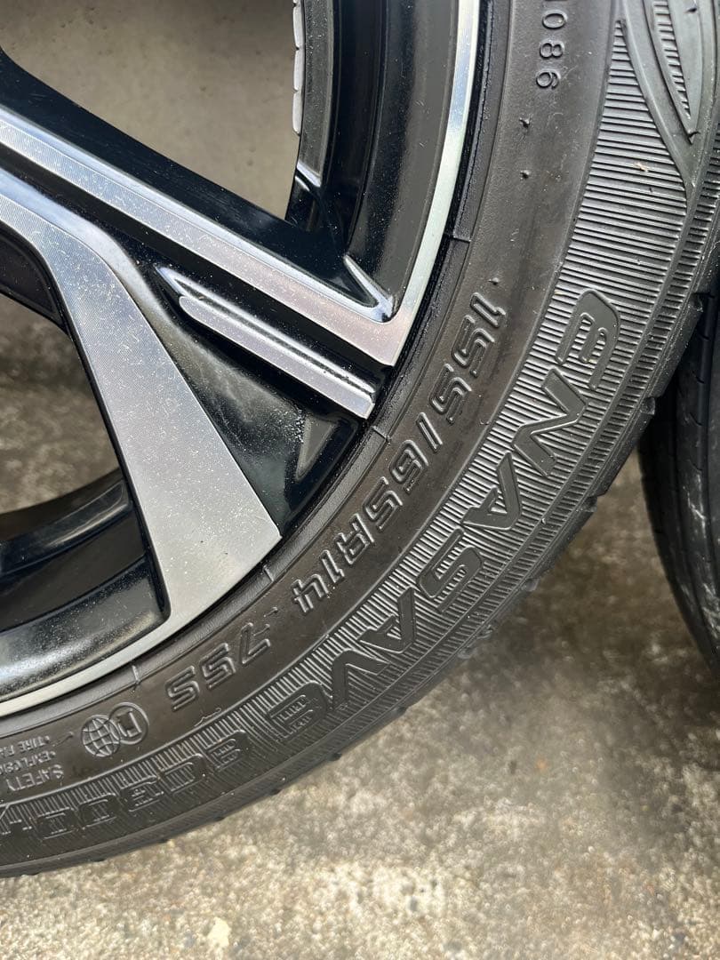 ダイハツ タントカスタム 純正14インチ アルミホイール タイヤ セット