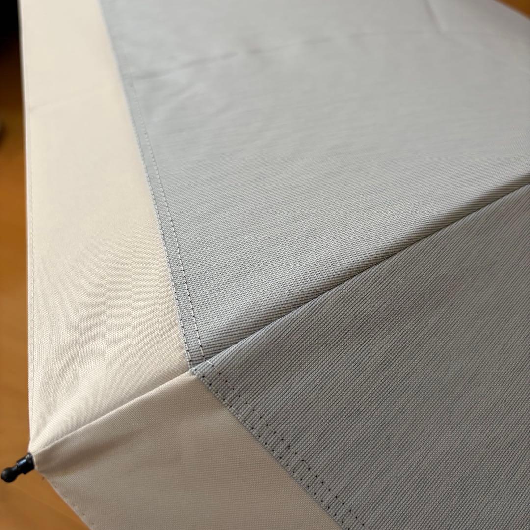 サンバリア100折りたたみ日傘　2段折　コンビmokuブルー