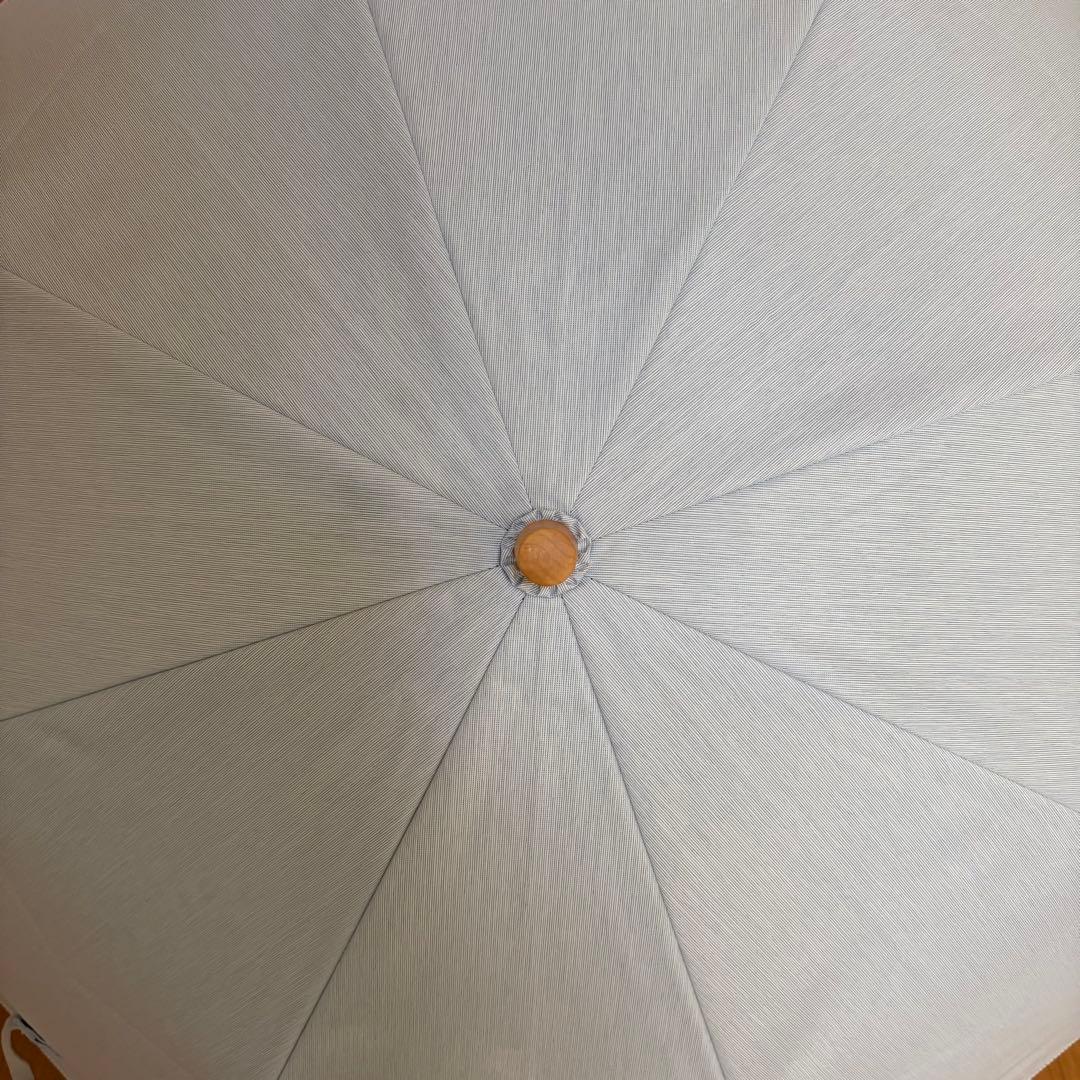 サンバリア100折りたたみ日傘　2段折　コンビmokuブルー