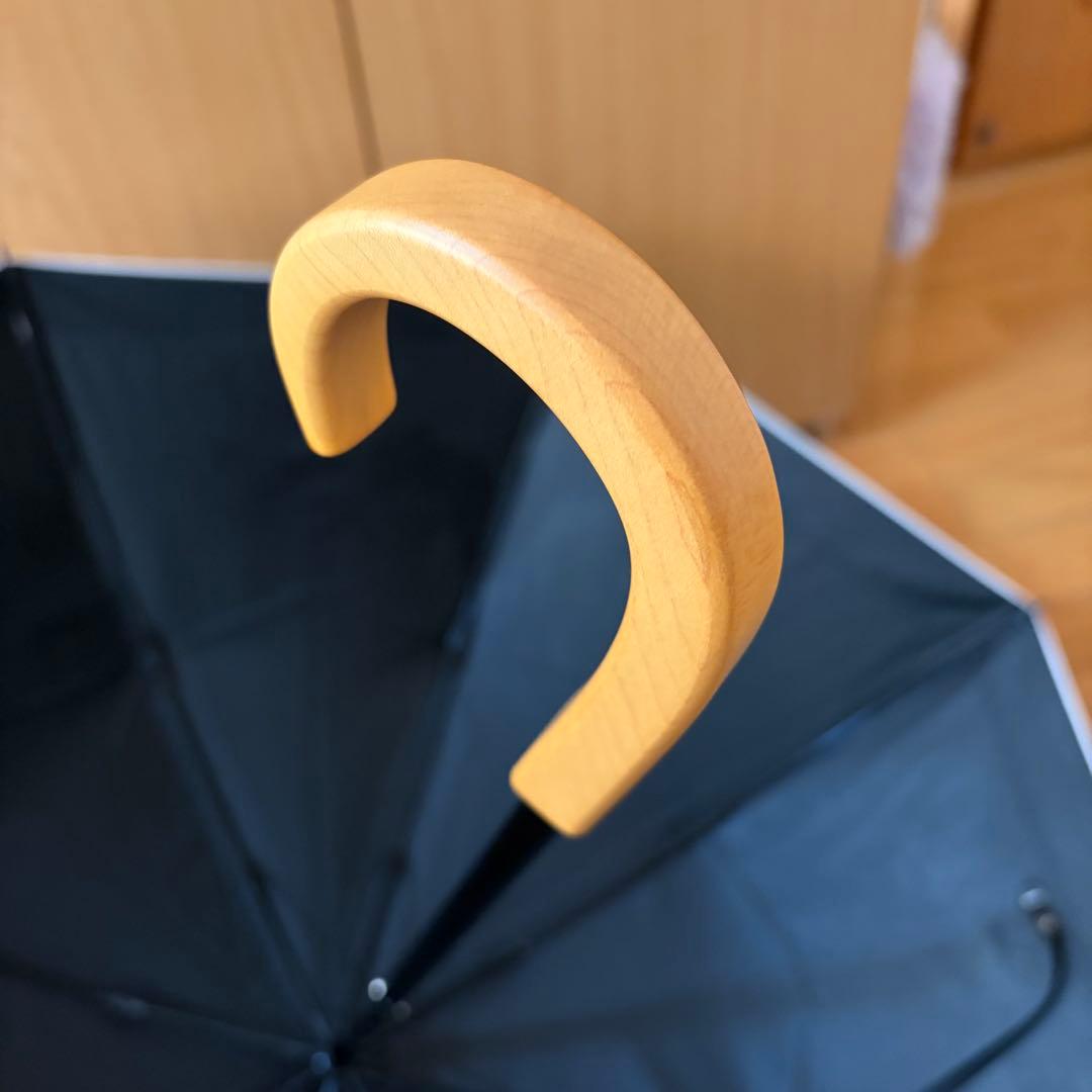 サンバリア100折りたたみ日傘　2段折　コンビmokuブルー